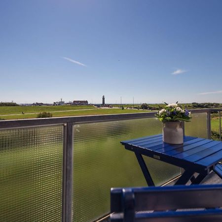 Deichknutt Himmel - Mit Hafen Und Meerblick Juist Exteriör bild