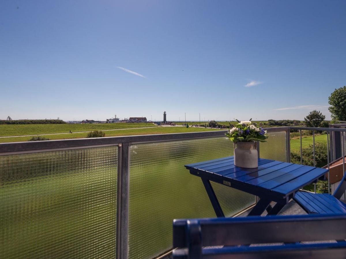 Deichknutt Himmel - Mit Hafen Und Meerblick Juist Exteriör bild