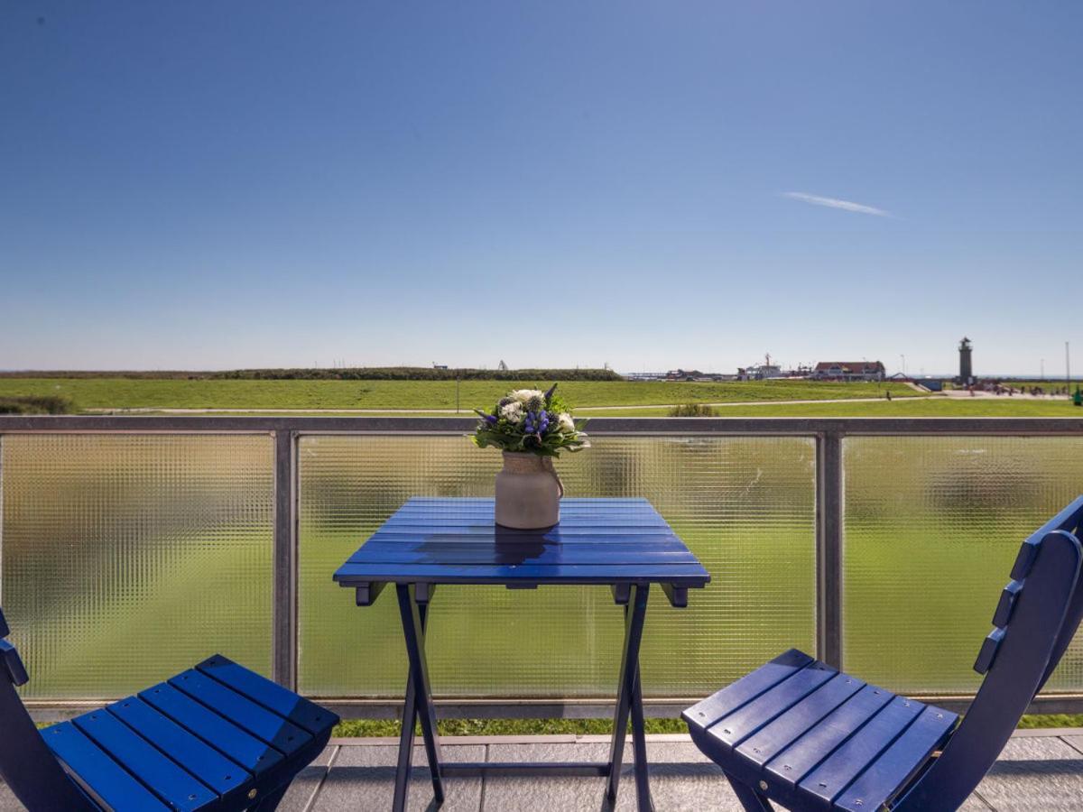 Deichknutt Himmel - Mit Hafen Und Meerblick Juist Exteriör bild